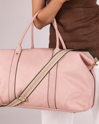 Alexis Stripe Weekender Bag Blush