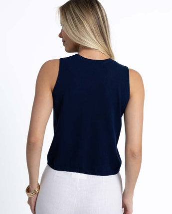 Collette Knit Tank Navy