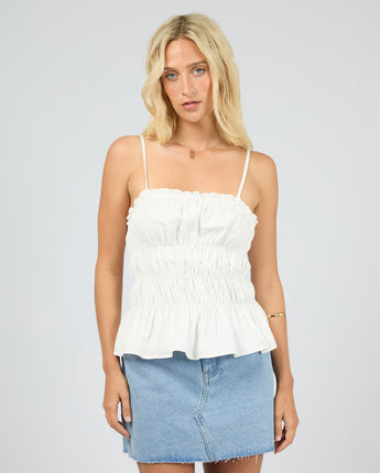 Cora Top White
