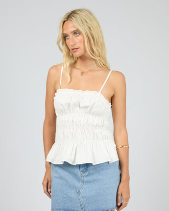 Cora Top White