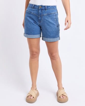 Devi Denim Short Mid Blue