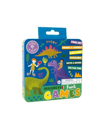 Dinosaurs Magnetic Games Tin
