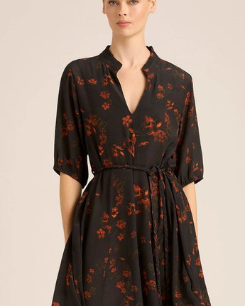 Mary Silk Dress Smoke