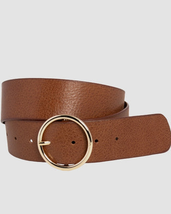 Riley Brandy Tan Leather Belt