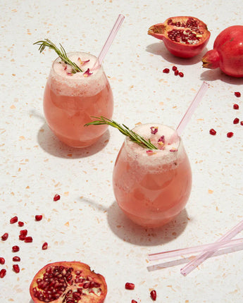 Glass Straw Set 4 Candy