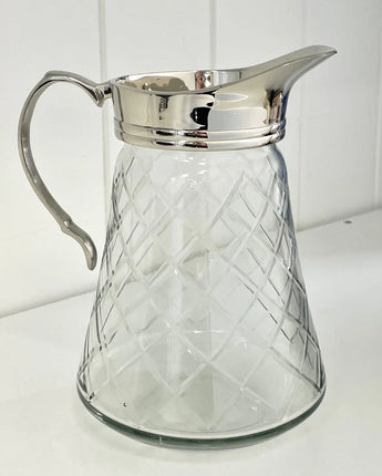 Diamond Cut Glass Jug