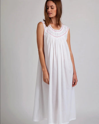 White Ribbon Trimmed Nightie