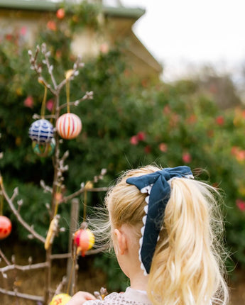 Ric Rac Bow Clip Navy