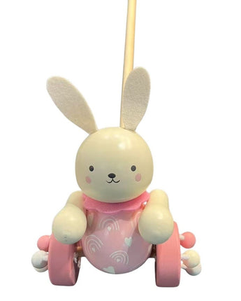 Wooden Push Along Bunny