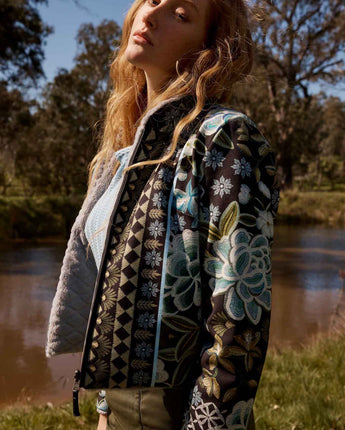 Rylie Reversible Jacket Dahlia Fields
