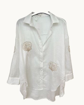 Shell Embroidery Shirt