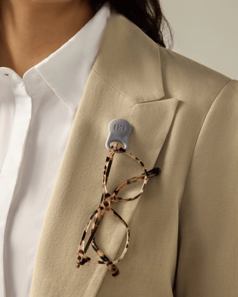 Wolf Grey Spex Glasses Clip 2 Pack