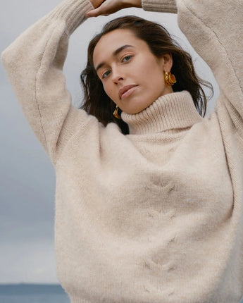 Cable Knit Jumper Oat
