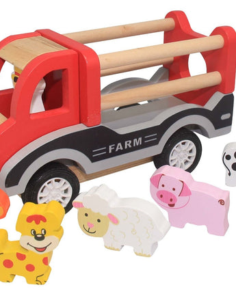 Wooden Farm Truck - Pull Back