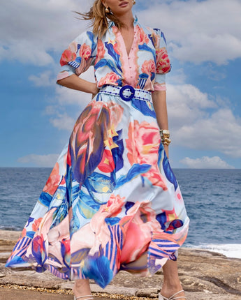 Marisol Blue Maxi Skirt
