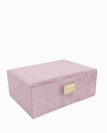 Jewellery Case Pink Velvet